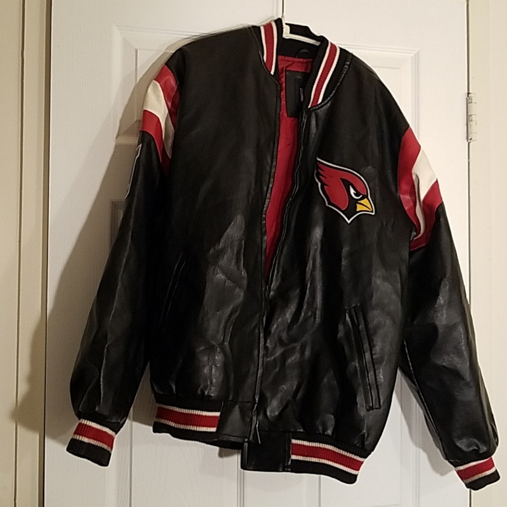 NFL Arizona Cardinals polyvinyl letter jacket XXL